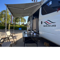 Accessoires pour caravanes HEYRV, auvent de camping-car personnalisable, cadre en alliage d'aluminium épaissi, imperméable aux UV, auvent rétractable pour camping-car