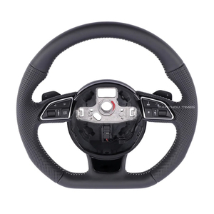 Volant de sport en cuir B8 compatible avec Audi A4 A4L S4 A5 S5 B8 2009 2010 2011 2012 B6 B7 B8.5 B9 B9.5 - Product Image 6