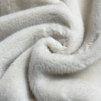Hochwertiger 100% Polyester gestricktes weiches Kunstpelz Luxus bronzt Wildleder geflochtenes Mink Fox Stoff für Kleidung bequem