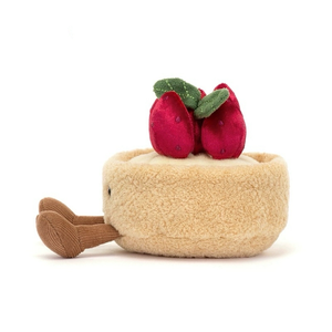 Jelly Cat UK per Fun Fluffit Strawberry Tower Cake Peluche Corto, Bambola Comfort, Statuetta, Regalo 8cm 14+ - Product Image 4