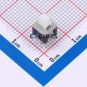 KFC5858-Z Push Button Switch DIP-6P,5.8x5.8mm Switch Double Pole Double Throw Self-Locking Square Plunger Through Hole - Product Image 1