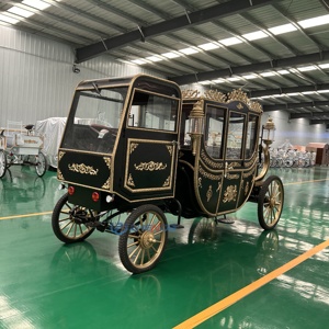 Luxury Wedding Carriage Sealed Cabin With Driver's Seat Royal Electric Vehicle New Products Wedding Horse Drawn Carriage <b>Trailer</b> - Product Image 2