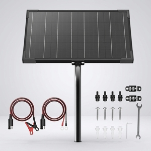 Panneau solaire monocristallin portable 12V 20W demi-cellule haute efficacité pour caméra de sécurité CCTV et éclairage public - Product Image 5