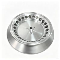 Disque de rotor de centrifugeuse en aluminium usiné CNC, 24 positions, trous angulaires centraux, pièces usinées de précision