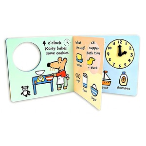 Stampa Personalizzata di Libri Cartonati per Bambini OEM, Libro Educativo con Orologio Interattivo per Imparare a Leggere l'Ora - Product Image 4