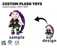 Peluche personnalisée, jouet en peluche doux, personnage de dessin animé, poupée pour cadeau promotionnel, peluche personnalisée