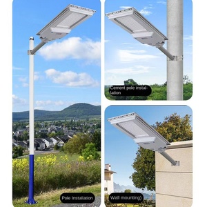 Réverbère solaire sans fil imperméable de LED pour la maison jardin quartier résidentiel cour télécommande IP67 évalué - Product Image 3