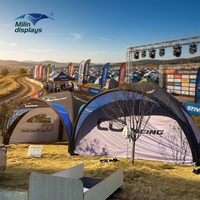 Tente dôme gonflable en forme de X avec porte amovible pour organisateur de foire extérieure, stand d'exposition temporaire, distributeur de salons professionnels