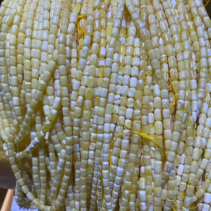 Perline lunghe con motivo diavolo bianco baltico naturale di alta qualità <span class=keywords><strong>5mm</strong></span> pietre preziose sciolte ambrate perfette per i musulmani - Product Image 2