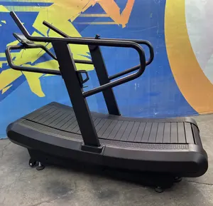 Non-Electric Commercial Gym Curved Treadmill Mechanical Self-Generating Running Machine Manual