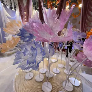 Nouveau Design de fleurs géantes, vente en gros de fleurs géantes décoratives, fleurs artificielles géantes