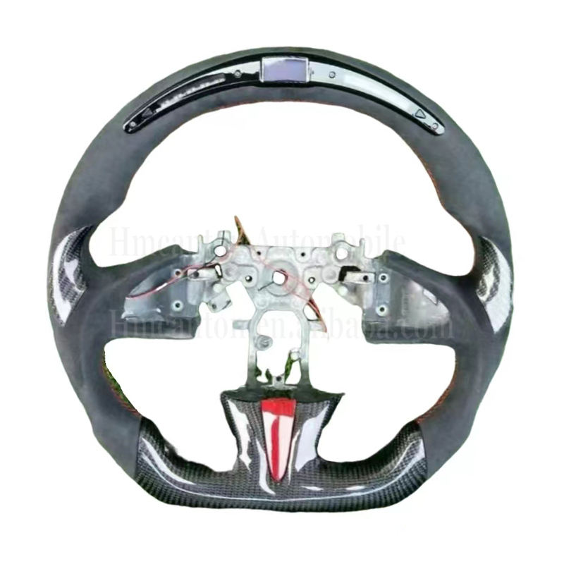 Alcantara+Carbon Grip+LED+Red Stitching