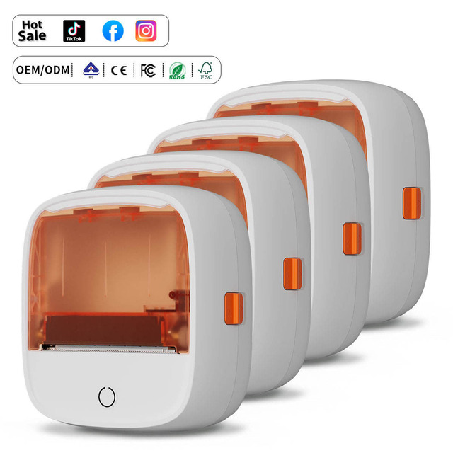 Uyin B21 Customized Android IOS Blue-tooth Portable 2 Inch Mobile Smartphone Ticket Inkless WIFI PDF Thermal Receipt Printer