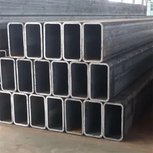Tubo de acero rectangular al por mayor, tubo cuadrado de acero al carbono de tamaño personalizado para la industria mecánica