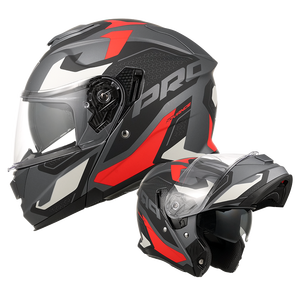 ABSデュアルバイザーモジュラーフリップアップヘルメット、クイックリリースクロージャー付き、ECE/DOT認証済みアクセサリー - Product Image 1