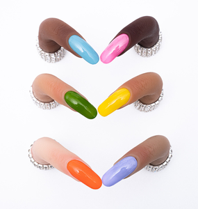 Modèle de main de pratique en <span class=keywords><strong>silicone</strong></span> pour Nail art avec joint de flexion - Product Image 5