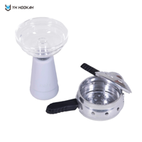 Kit Chicha Portable Mini en Aluminium avec Logo Personnalisé, Technologie Miroir, Bol HMD, Support de Charbon en Silicone, Boîte Cadeau de Voyage Résistante à la Chaleur