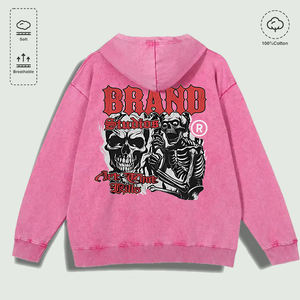 Sudadera con Capucha 100% Algodón Lavado, Diseño Gráfico de la Marca Studios Art, con Estampado de Calavera, Varios Colores - Product Image 5