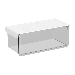 Organizzatore Estraibile Sotto <span class=keywords><strong>Scrivania</strong></span> per Armadietto con Specchio, Contenitore Trasparente per Bagno per Utensili Cosmetici come Bastoncini di Cotone - Product Image 6