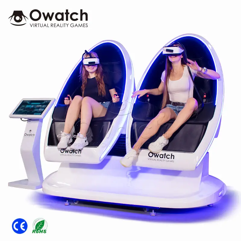 Nhà Máy Owatch 2 CHỖ NGỒI VR Ghế Cinema 9d Ghế Trứng 9D Thực Tế Ảo Với Kính VR 2K
