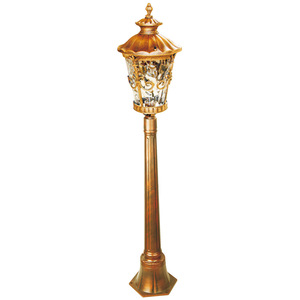 Lampe de jardin extérieure en bronze antique, lampadaire LED pour allée, éclairage paysager, résistant à l'eau IP65, AC 85-265V, détecteur de mouvement - Product Image 3