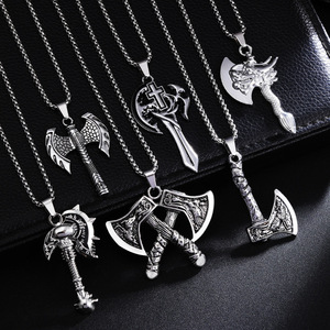 Colar Masculino de Aço Inoxidável e Liga com Cruz, Corrente Longa, Diamantes Cravejados, Estilo Hip-Hop, Design Moderno para Suéter, Unissex - Product Image 2