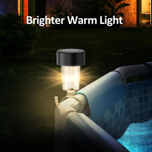 Lampe solaire <span class=keywords><strong>LED</strong></span> étanche en acier inoxydable pour <span class=keywords><strong>piscine</strong></span>, à poser au <span class=keywords><strong>sol</strong></span>, pour clôture de <span class=keywords><strong>piscine</strong></span> extérieure, accessoires décoratifs - Product Image 4