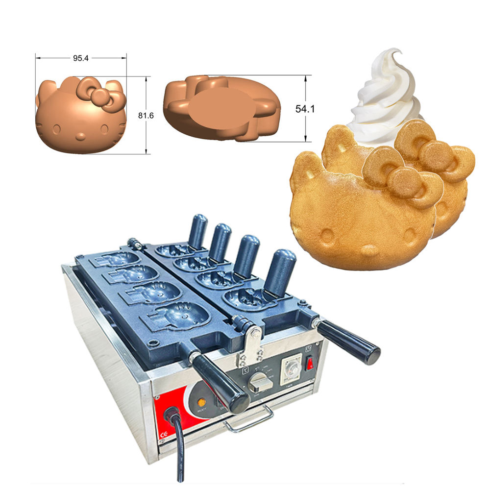 ワッフルメーカー肉球猫の手人形焼き