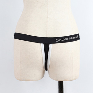 Las <span class=keywords><strong>mujeres</strong></span> sexy <span class=keywords><strong>Tanga</strong></span> personalizado logotipo de la marca <span class=keywords><strong>Tanga</strong></span> tela de algodón - Product Image 6