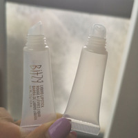 Tube en plastique vide de petite taille 50 pièces, avec porte-clés capuchon à vis, tube transparent pour brillant à lèvres, emballage cosmétique