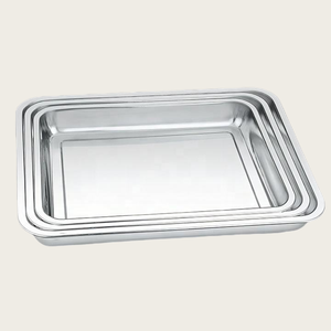 Rôtissoire <span class=keywords><strong>rectangulaire</strong></span> en acier inoxydable pour cuisinières à <span class=keywords><strong>induction</strong></span> <span class=keywords><strong>Plaque</strong></span> de cuisson durable pour restaurant - Product Image 4