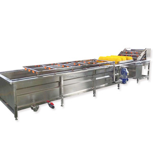 Machine commerciale de nettoyage de bulle de fraise de poivre d'équipement de nettoyage de légumes de fruits d'acier inoxydable pour le lavage de légumes - Product Image 3