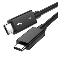 Cable Thunderbolt 4 ULT-unite E-marker Chip USBC C de 1 m, Compatible con Salida de Video 8K a 60 Hz, Transferencia de Datos de 40 Gbps, Carga Rápida PD de 100 W