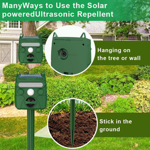 Năng lượng mặt trời siêu âm động vật Repeller với năng động phát hiện báo động và đèn flash để đẩy lùi mèo, sóc, hươu, Gấu trúc, Chồn Hôi, thỏ - Product Image 5