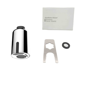 Aérateur d'eau rechargeable HY-297-1C pour robinet de cuisine <span class=keywords><strong>extractible</strong></span>, finition chromée, bec de robinet à capteur automatique - Product Image 3