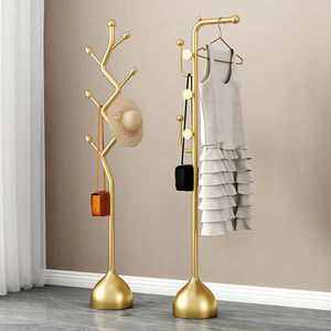 Perchero de arte del hierro, de tamaño pequeño Vertical colgador de bolsa, estante de ropa resistente Simple para el hogar, salas de estar hechas de Metal duradero - Product Image 2