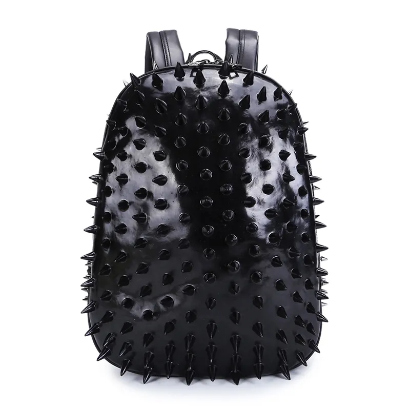Personality Hedgehog Spiked Women Backpack High Quality Leather Female Backpack Famous Brand Designer School Bag Mochila Escolar