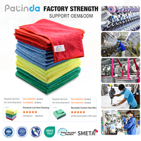 Chiffon de nettoyage en microfibre sans peluches, réutilisable, lavable, tout usage, pour dépoussiérage et essuyage domestique