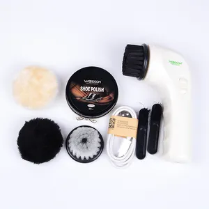 Woodson Electric Multifunctional Shoe Brush Faster Shoe Cleaning and Polish For All Kind of Leather shoe purse handbag