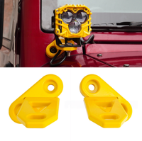 Pour 2007-2018 Wrangler JK/JKU deux portes/quatre portes projecteur à pilier A support en alliage d'aluminium support de montage monocouche