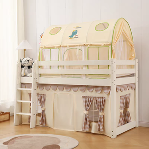 Tente de <span class=keywords><strong>lit</strong></span> de château anti-chute et anti-moustiques d'été intérieur en polyester jouet Playhouse inspiré <span class=keywords><strong>tipi</strong></span> pour garçons filles - Product Image 3