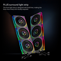 Ventilateur PWM Zeromaster Prism 5S Premium 12V 120mm avec LED RGB fixe, refroidissement haute performance et bruit ultra-faible pour boîtier d'ordinateur