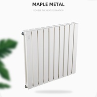 Radiateur design en acier 6015 à tubes plats, double passage horizontal, 600 mm de haut, blanc, pour chauffage domestique