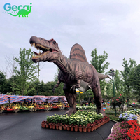 Gecai Museum Park Modèle réaliste de dinosaure grand spinosaure animé robotique grandeur nature