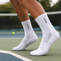 Chaussettes de sport en coton mi-mollet personnalisées, douces, respirantes, en tricot, pour le fitness, l'entraînement, les sports de plein air, chaussettes en tissu éponge