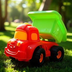 Set di 6 accessori per giocattoli da spiaggia Red Truck per il divertimento dei bambini all'aperto - Product Image 3