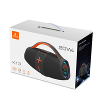 Haut-parleur Bluetooth portable sans fil pour intérieur et extérieur, batterie 3600 mAh avec lumière RVB