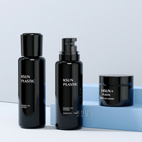 2025 KSUN Skincare Packaging Set Private Label Personnalisé En Plastique Cosmétique 170ml Lotion Toner Bouteille Avec Couvercle Transparent