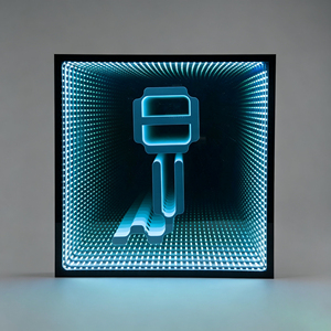 Letras LED 3D con Espejo Infinito Personalizadas, Letrero con Ilusión Óptica de Túnel Abisal para Decoración de Eventos - Product Image 3