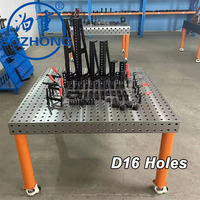 Système de table de soudage flexible 3D D16 D28, plateforme de soudage en acier avec kits de fixation complets pour la fabrication en atelier